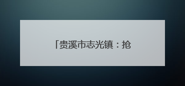 贵溪市志光镇：抢抓农时促丰收，科技赋能保粮安（图）