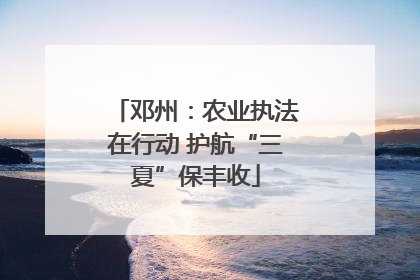 邓州：农业执法在行动 护航“三夏”保丰收