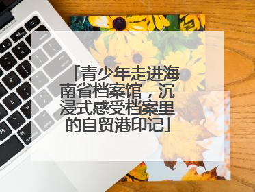 青少年走进海南省档案馆，沉浸式感受档案里的自贸港印记