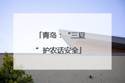 青岛：“三夏”护农话安全