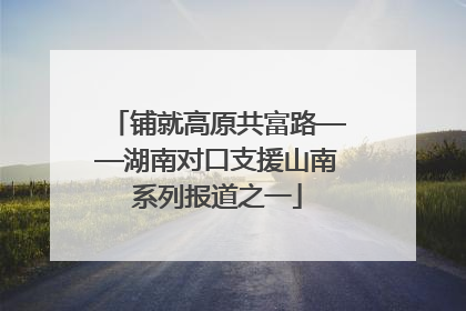 铺就高原共富路——湖南对口支援山南系列报道之一