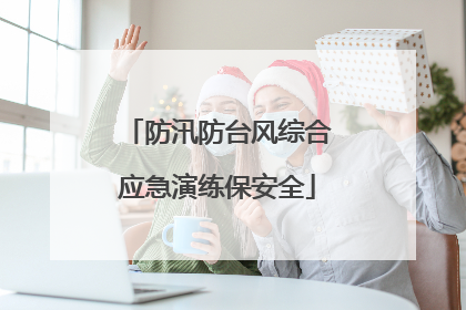 防汛防台风综合应急演练保安全