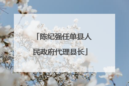 陈纪强任单县人民政府代理县长