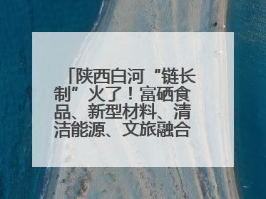 陕西白河“链长制”火了！富硒食品、新型材料、清洁能源、文旅融合齐发力