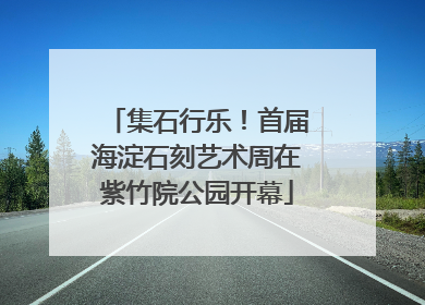 集石行乐！首届海淀石刻艺术周在紫竹院公园开幕