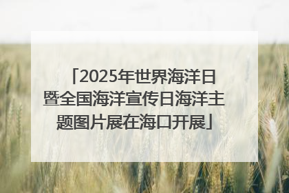 2025年世界海洋日暨全国海洋宣传日海洋主题图片展在海口开展