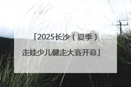 2025长沙（夏季）走娃少儿健走大赛开幕