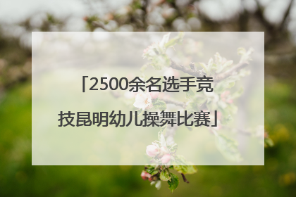 2500余名选手竞技昆明幼儿操舞比赛