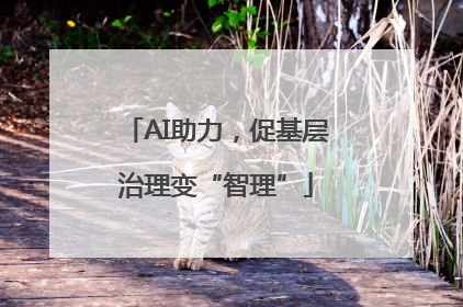 AI助力，促基层治理变“智理”